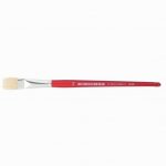 Set of 10 Flat Silk Brushes Size No. 14