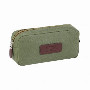 School Pencil Case - Army Style - Single Compartment