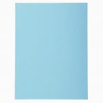 Pack of 100 vibrant blue 220g document folders FOREVER, size 24x32 cm