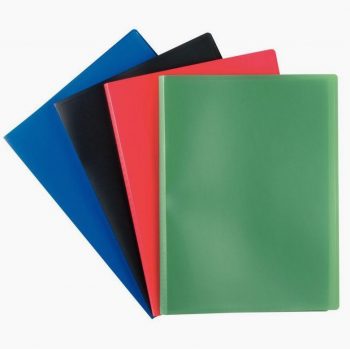 Protège-documents couverture souple en polypropylène 80 vues, bleu