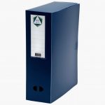 Polypropylene Filing Box, 100 mm Spine, Blue Color
