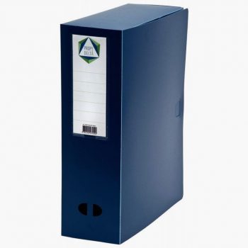 Polypropylene Filing Box, 100 mm Spine, Blue Color