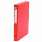 Polypropylene filing box, 40 mm spine, red color