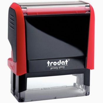 Timbre X-Print Auto-Inking Commercial Reminder Stamp, Red Ink