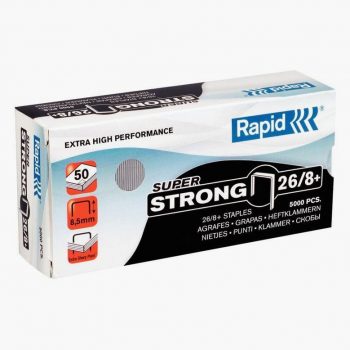 Pack of 5,000 Rapid 26/8 Super Strong Staples
