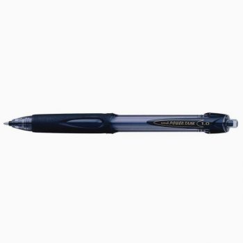 Retractable Ballpoint Pen Powertank Medium Tip Black