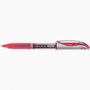 Pentel Energel BL57 Gel Ink Pen, Red, 0.7mm Metal Tip