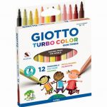 Set of 12 skin tone turbo color felt-tip pens