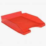 Translucent Red Document Tray