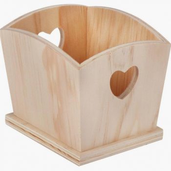Set of 5 wooden catchall trays