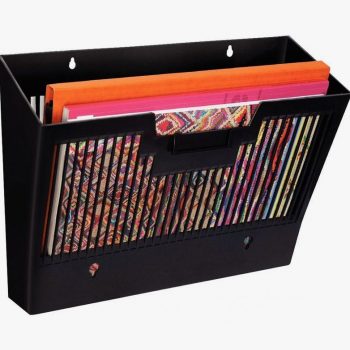 Corbeille trieur murale magnétique Ecoline noir
