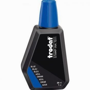 Flacon d'encre tampon trodat bleu