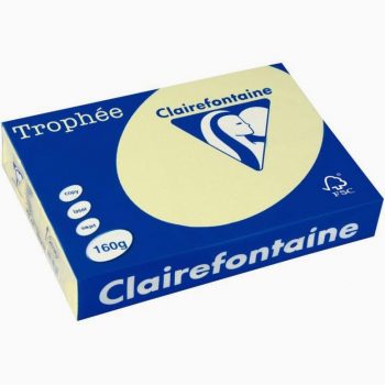 Pack of 250 Canary A4 160gsm Sheets, TROPHÉE by CLAIREFONTAINE