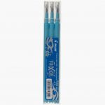 3 recharges de stylos Frixion pointe turquoise Pilot