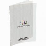 Cahier de travaux pratiques incolore Conquerant 96 pages 90g 24 x 32 cm Seyes / Uni blanc