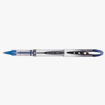 Roller encre liquide Vision Elite pointe moyenne 0,8mm bleu Uni-ball