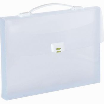 Valisette en polypropylène, dos 4 cm, incolore translucide