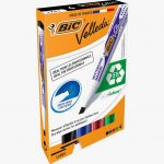 Set of 4 Velleda BIC Chisel Tip Whiteboard Markers