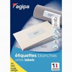 Pack of 600 versatile white labels, size 99.1x93.1mm
