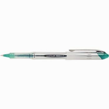 Uni-ball Vision Elite Liquid Ink Rollerball Pen, Medium 0.8mm Tip, Green