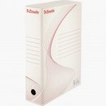 Set of 10 White Archive Boxes, 8cm Spine