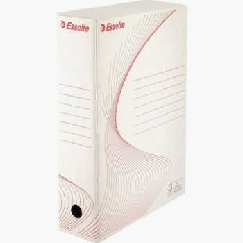 Set of 10 White Archive Boxes, 8cm Spine
