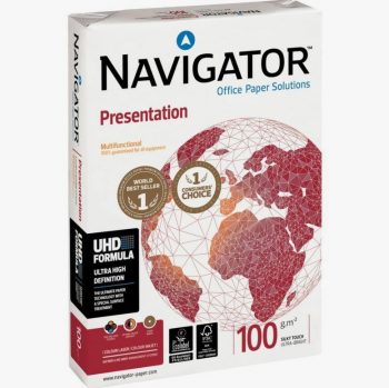Pack of 500 sheets of premium white A4 paper 100g NAVIGATOR