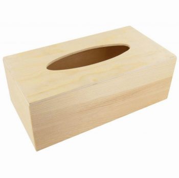 Rectangular Wooden Tissue Box