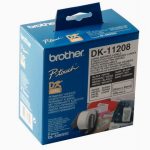 Roll of 400 white pre-cut address self-adhesive labels, 38 x 90 mm