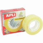 Rouleau adhésif transparent Apli 19 mm x 33 m