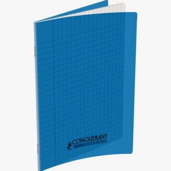 Cahier bleu Conquerant 60 pages 17 x 22 cm 90g Seyès