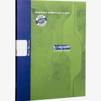 Cahier de brouillon vert Calligraphe 96 pages 56g 17 x 22 cm Seyes