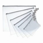 Reinforced PVC Zipper Pouch 13x17 cm, Semi-Transparent